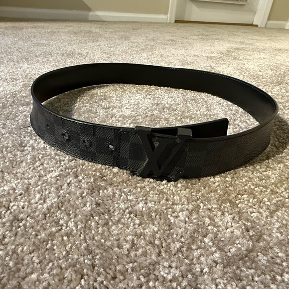 LV BLACK GRAPHITE DARMIER BELT SIZE 85/34 - Picture 9 of 9